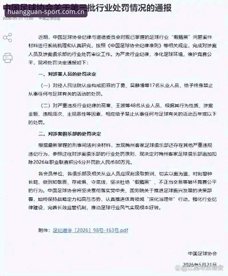 终身禁足17人 vs 五年禁赛48人：第三批罚单的量刑梯度说明了什么